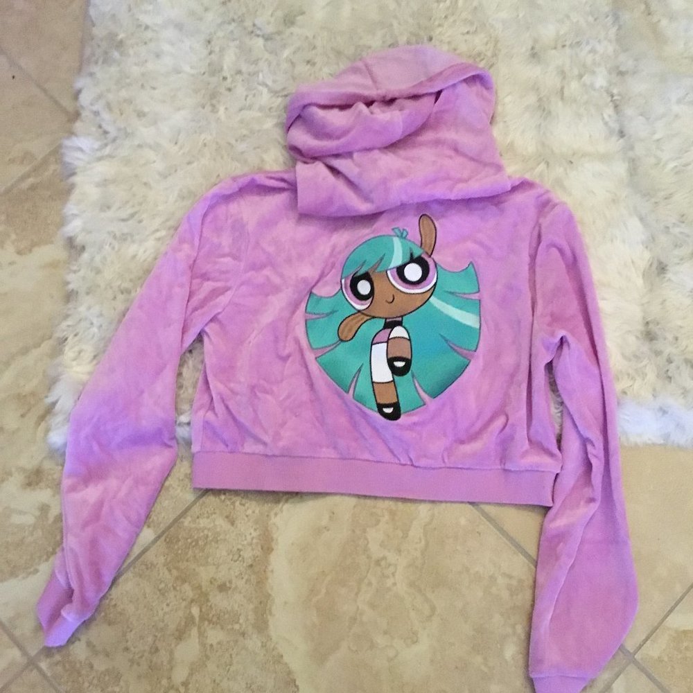 Dolls Kill   Powerpuff girls   collection velour sweatshirt   size 2x New